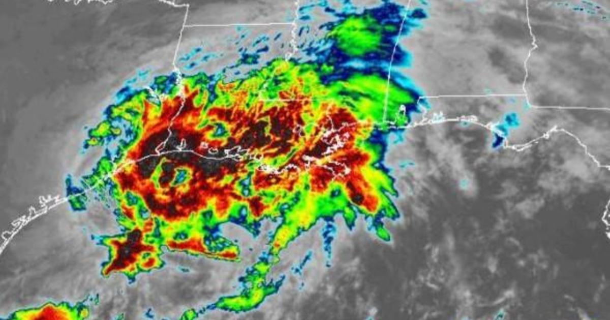 Tropical Storm Nicholas bringing threat of "life-threatening" flash floods across deep South, forecasters say